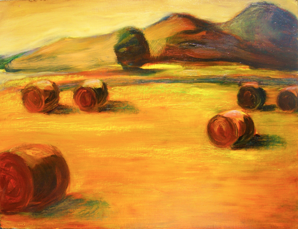 Nyár II. - 2002 olaj, farost, 60x80 cm