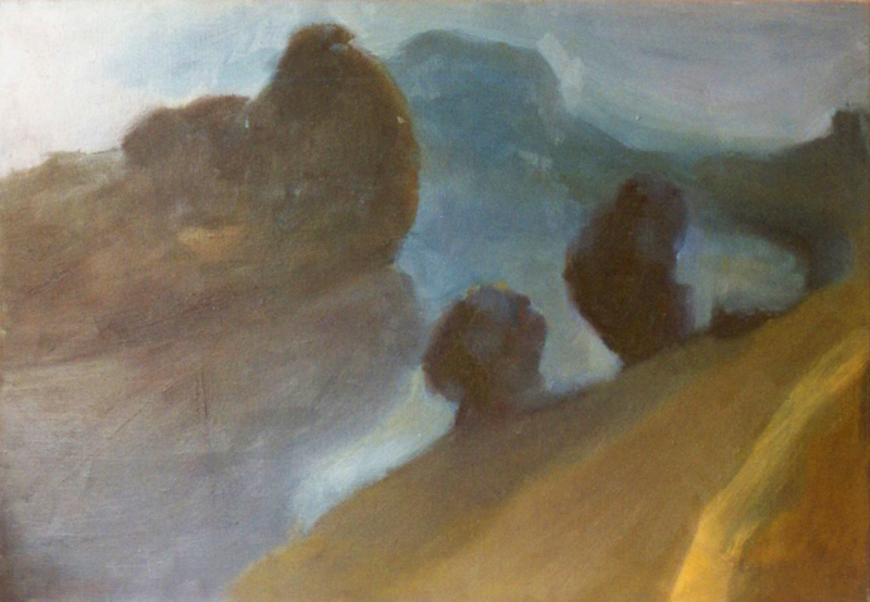 Csongrád - 1998 olaj, vászon, 50×70 cm