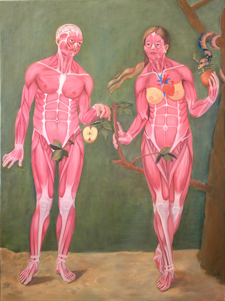 Anatómia 2014 olaj, vászon, 120×90 cm
