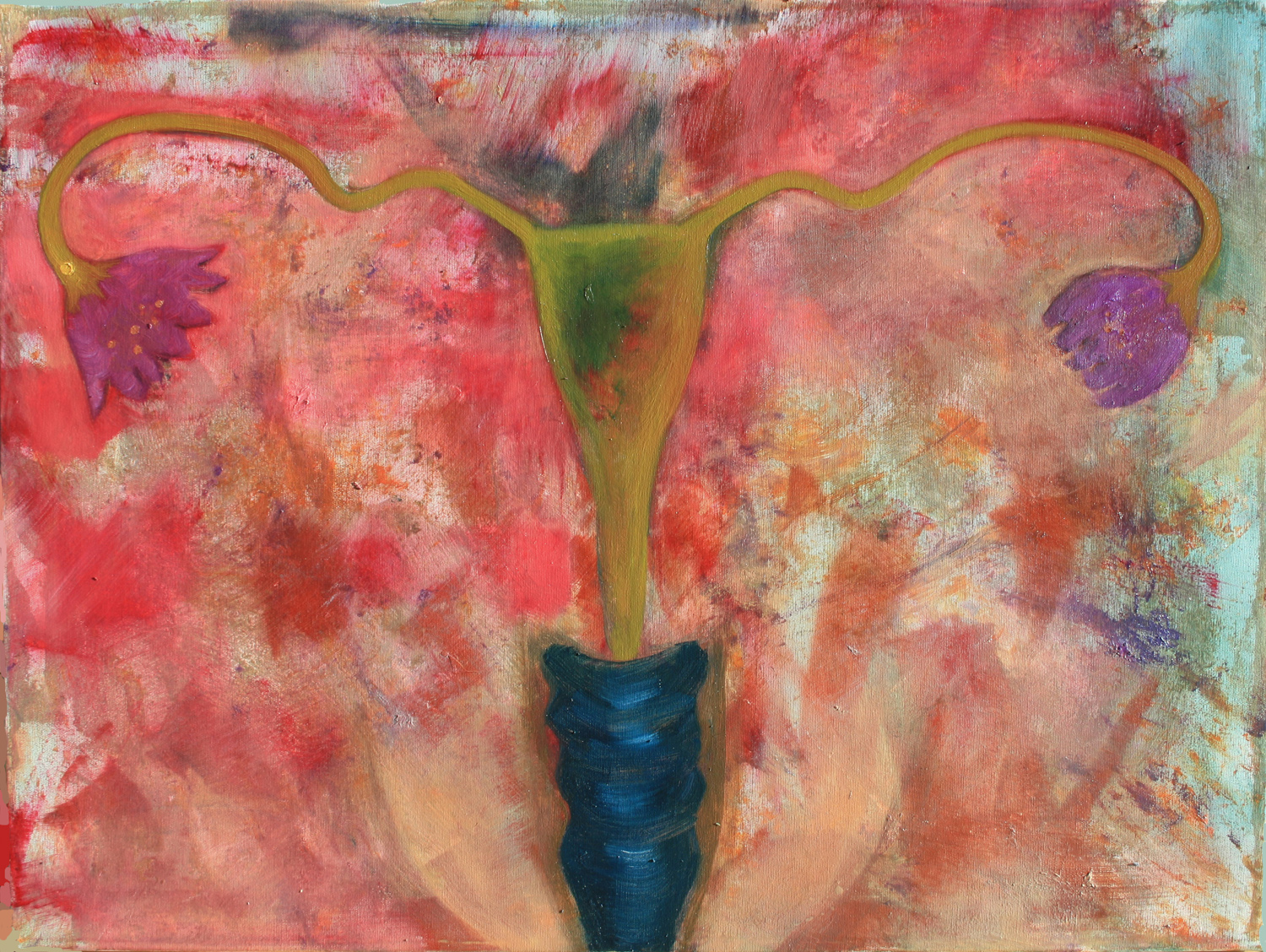Testem virágai - 2013 olaj, vászon 60×80 cm