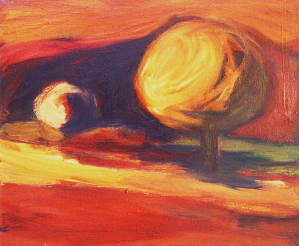 Nyár I.  - 2002 olaj, vászon, 50x60 cm